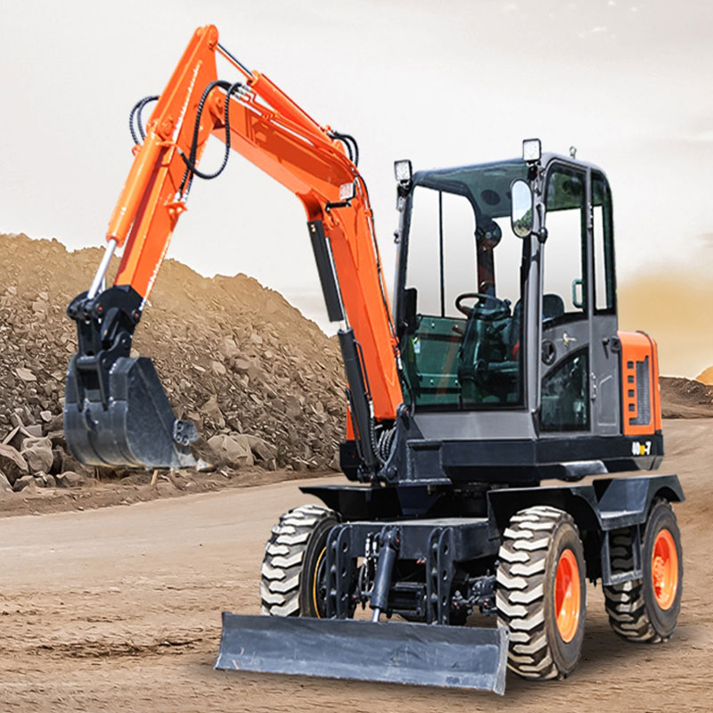 Small wheeled excavator 4-ton wheeled excavator